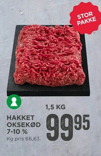 MENY Hakket oksekød 7-10 % tilbud