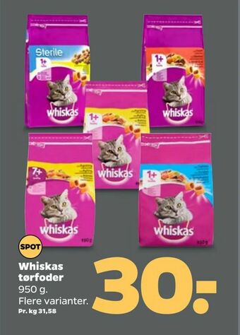 Netto Whiskas tørfoder tilbud