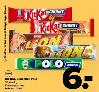 Netto Kit Kat, Lion eller Polo tilbud