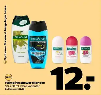 Netto Palmolive shower eller deo tilbud
