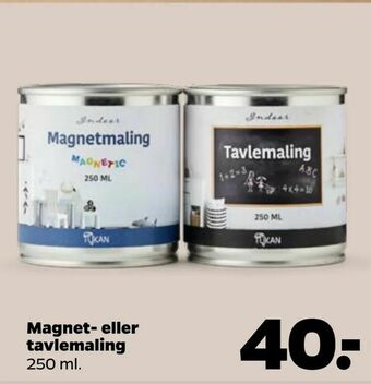 Netto Magnet- eller tavlemaling tilbud