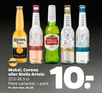 Netto Mokaï, Corona eller Stella Artois tilbud