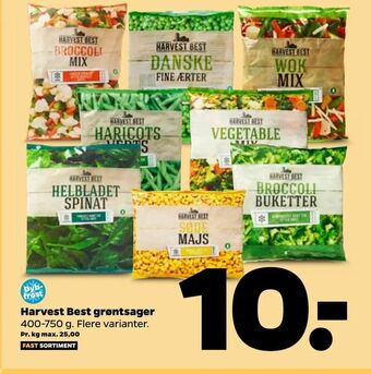 Netto Harvest Best grøntsager tilbud