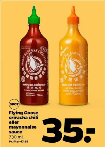 Flying Goose sriracha chili eller mayonnaise sauce