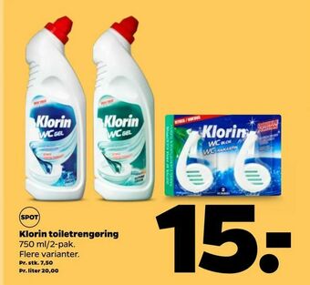 Netto Klorin toiletrengøring tilbud