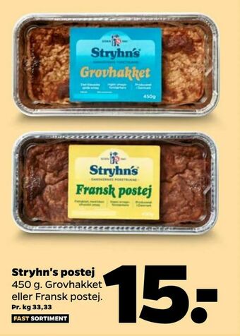 Netto Stryhn's postej tilbud