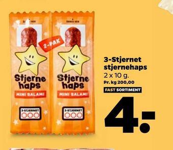 Netto 3-Stjernet stjernehaps tilbud