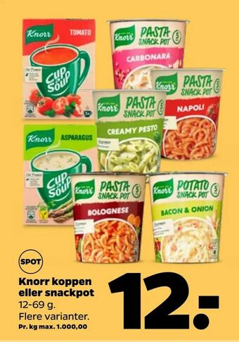 Netto Knorr koppen eller snackpot tilbud