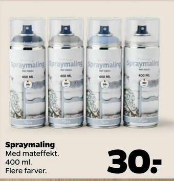 Netto Spraymaling tilbud