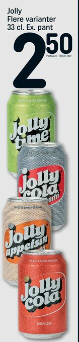 REMA 1000 Jolly 33 cl. Ex. pant tilbud