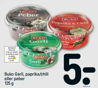 REMA 1000 Buko Garli, paprika/ch eller peber tilbud