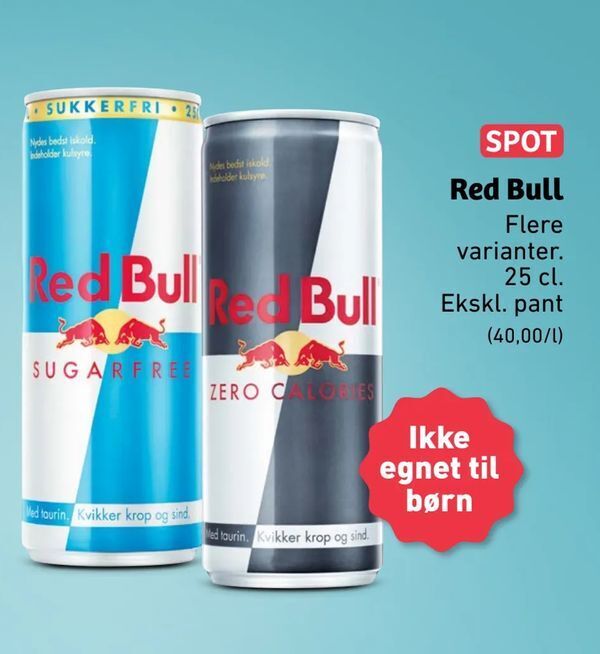 Red Bull tilbud hos ALDI