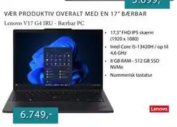 CBC Lenovo V17 G4 IRU - Bærbar PC tilbud