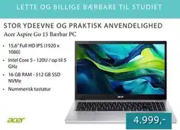 CBC Acer Aspire Go 15 Bærbar PC tilbud
