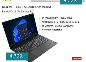 Lenovo V15 G4 Bærbar PC