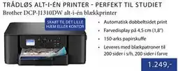 CBC Brother DCP-J1310DW alt-i-én blækkprinter tilbud