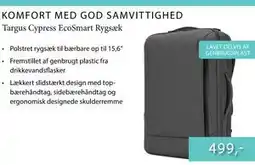 CBC Targus Cypress EcoSmart Rygsæk tilbud