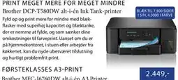 CBC Brother DCP-T580DW alt-i-én Ink Tank-printer tilbud
