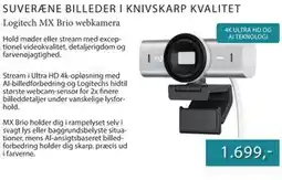 CBC Logitech MX Brio webkamera tilbud