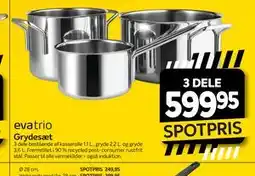 Din Isenkræmmer eva trio Grydesæt tilbud