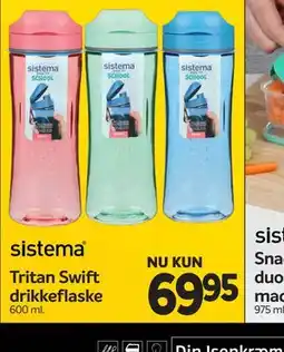 Din Isenkræmmer Tritan Swift drikkeflaske tilbud