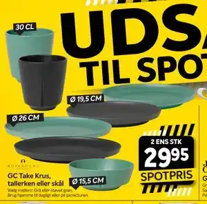 GC Take Krus, tallerken eller skål