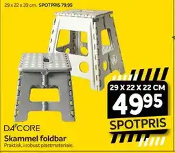 Din Isenkræmmer Skammel foldbar tilbud