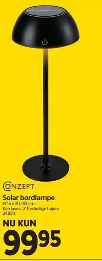 Din Isenkræmmer Solar bordlampe tilbud