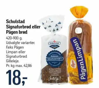 Føtex Schulstad Signaturbrød eller Pågen brød tilbud