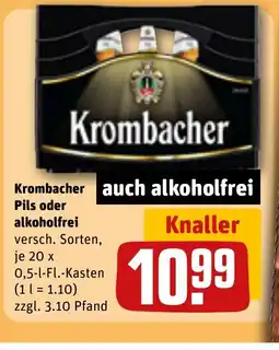 REWE DE Krombacher auch alkoholfrei tilbud