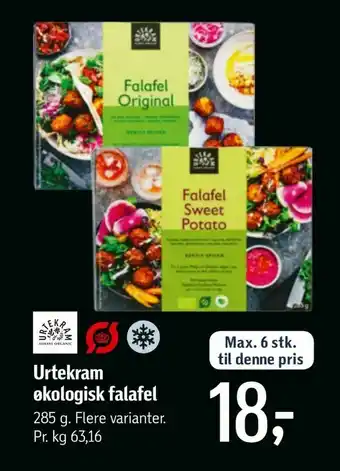 Føtex Urtekram økologisk falafel tilbud