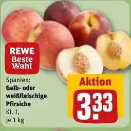 REWE DE Gelb- oder weißfleischige Pfirsiche tilbud
