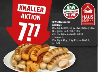 REWE DE REWE Hausmarke Grilllinge tilbud