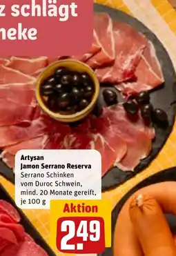 REWE DE Artysan Jamon Serrano Reserva tilbud