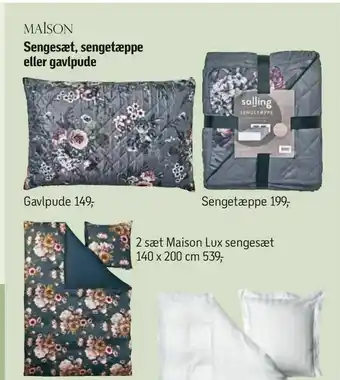 Føtex Sengesæt, sengetæppe eller gavlpude tilbud
