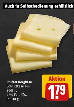 REWE DE Stilfser Bergkäse tilbud