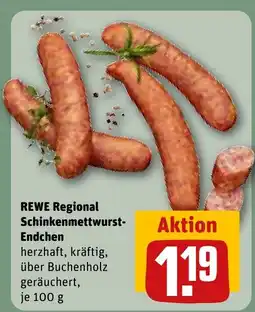 REWE DE REWE Regional Schinkenmettwurst- Endchen tilbud