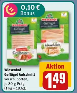REWE DE Wiesenhof Geflügel Aufschnitt tilbud