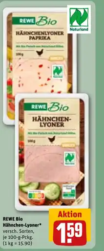 REWE DE REWE Bio Hähnchen-Lyoner tilbud