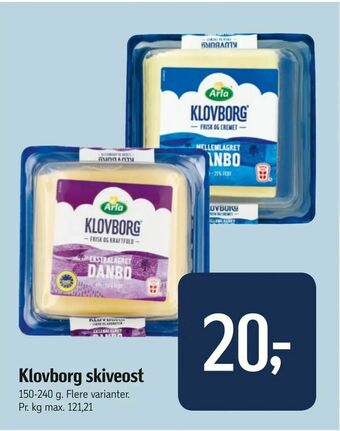 Føtex Klovborg skiveost tilbud