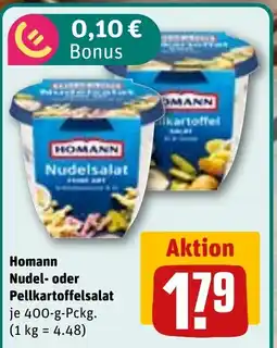 REWE DE Homann Nudel- oder Pellkartoffelsalat tilbud