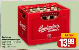 REWE DE Budweiser Premium Czech Lager tilbud