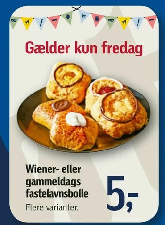 Føtex Wiener- eller gammeldags fastelavnsbolle tilbud