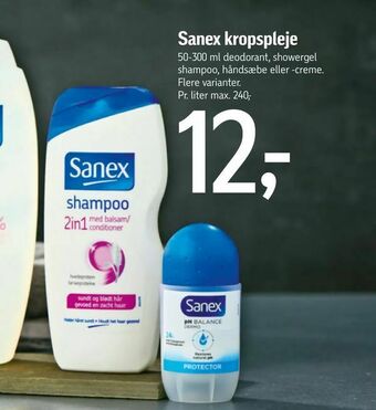 Føtex Sanex kropspleje tilbud