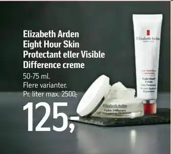 Føtex Elizabeth Arden Eight Hour Skin Protectant eller Visible Difference creme tilbud
