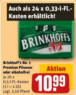REWE DE Brinkhoff's No. 1 Premium Pilsener oder alkoholfrei tilbud