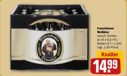 REWE DE Franziskaner Weißbier tilbud