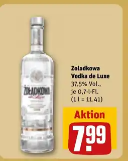 REWE DE Zoladkowa Vodka de Luxe 37,5% Vol., je 0,7-l-Fl. (1 = 11.41) tilbud