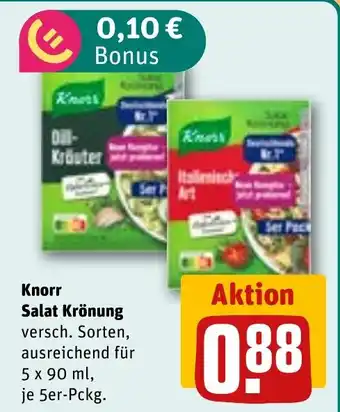 REWE DE Knorr Salat Krönung tilbud