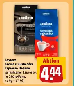 REWE DE Lavazza Crema e Gusto oder Espresso Italiano tilbud